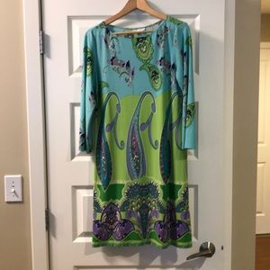 Colorful stretch material dress